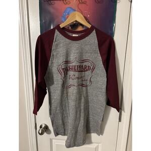 vintage T.G sheppard in concert 1980s reglan shirt Long Sleeve Grey L